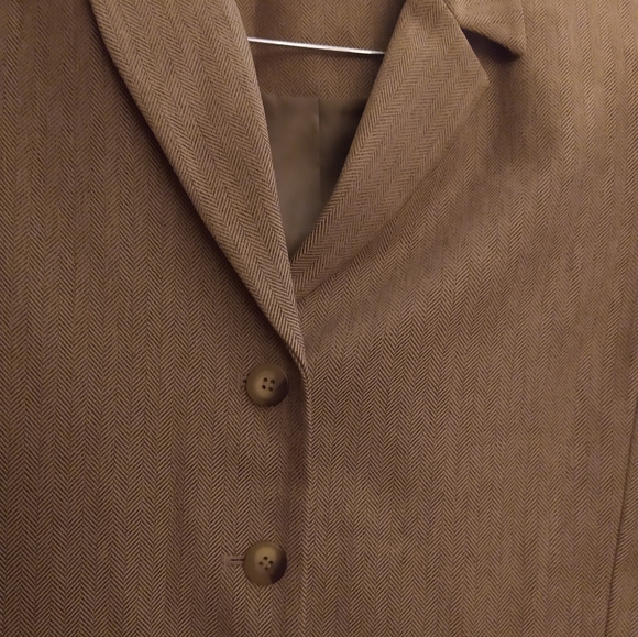 sz 4 Classy Tweed trench Over coat With matching trousers pantsuit Set - Picture 13 of 14